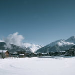 Hôtel Les Peupliers view from the lake du Praz - Courchevel Online